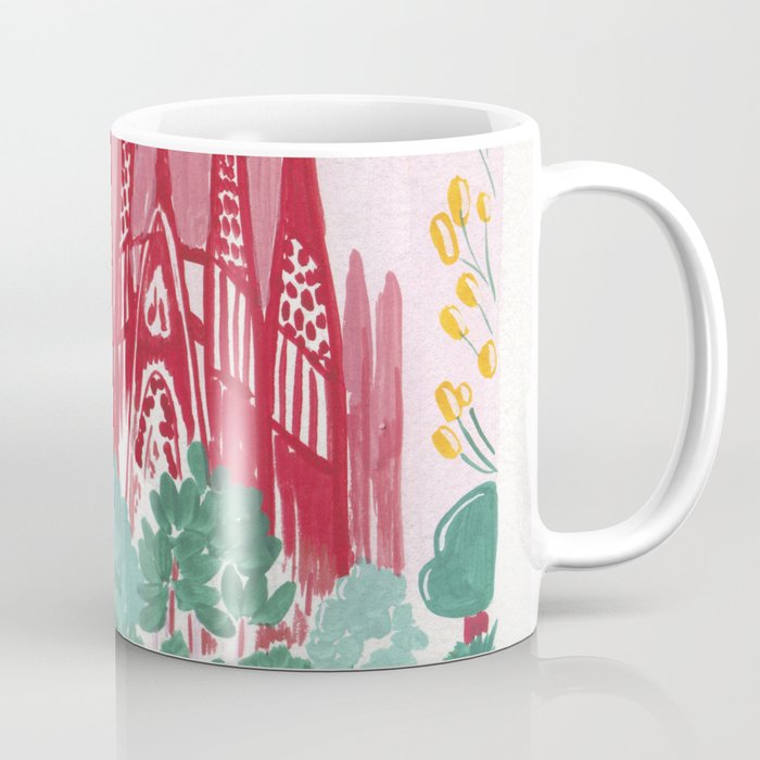 Sagrada familia- Landscape hand-painted Illustration Coffee Mug Gallery Image 1