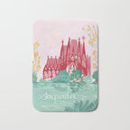 Sagrada familia- Landscape hand-painted Illustration Bath Mat Gallery Image 1