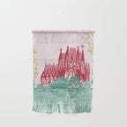 Sagrada familia- Landscape hand-painted Illustration Wall Hanging Gallery Image 1