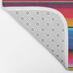 Serape Saltillo Red Bath Mat Gallery Image 2