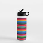 Serape Saltillo Red Water Bottle Gallery Image 1
