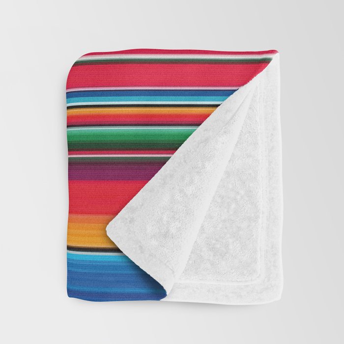 Serape Saltillo Red Throw Blanket Gallery Image 3