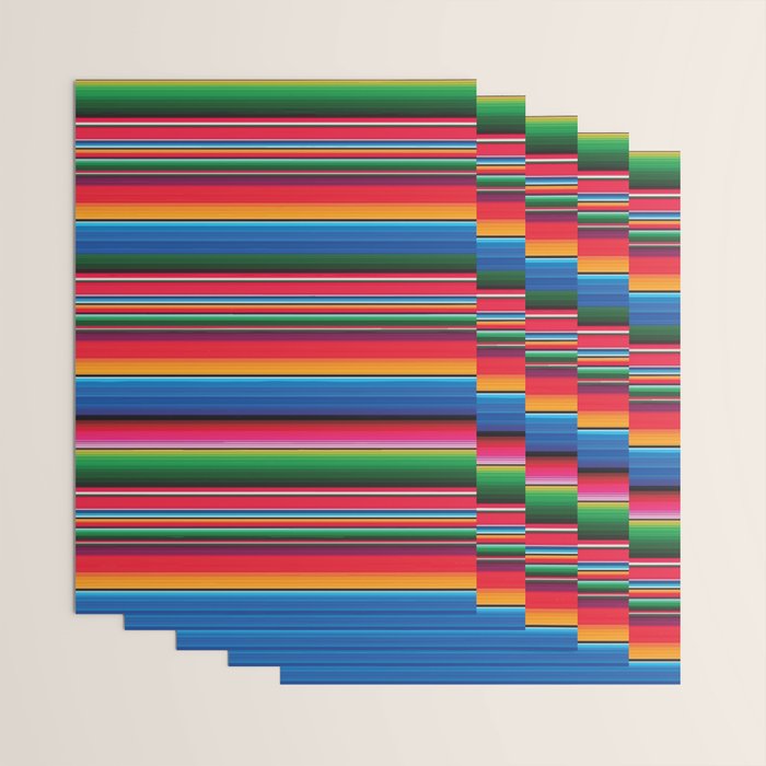 Serape Saltillo Red Wrapping Paper Gallery Image 3