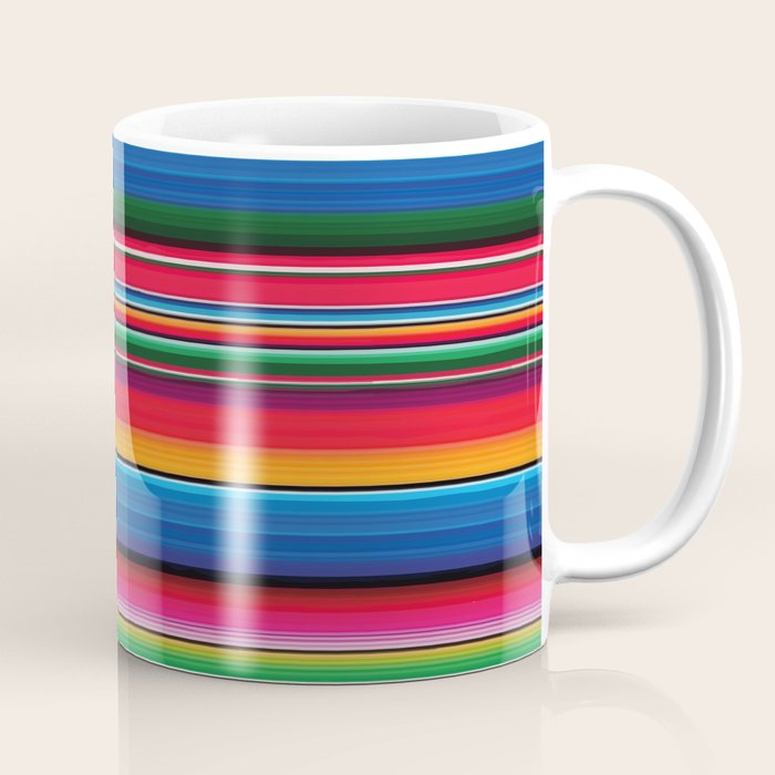 Serape Saltillo Red Coffee Mug Gallery Image 1