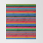 Serape Saltillo Red Throw Blanket Gallery Image 2