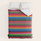 Serape Saltillo Red Duvet Cover Gallery Image 6