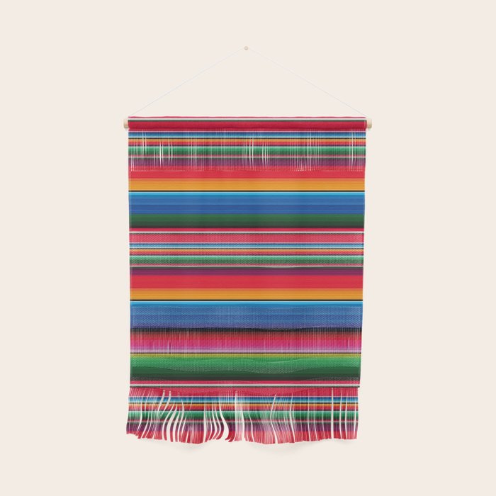 Serape Saltillo Red Wall Hanging