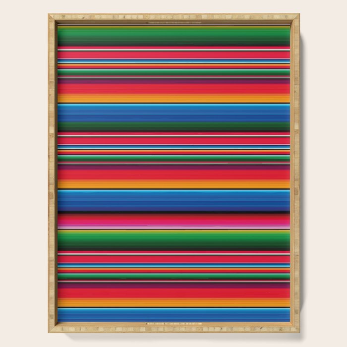 Serape Saltillo Red Serving Tray Gallery Image 1
