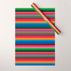 Serape Saltillo Red Wrapping Paper Gallery Image 1