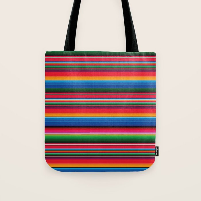 Serape Saltillo Red Tote Bag Gallery Image 1