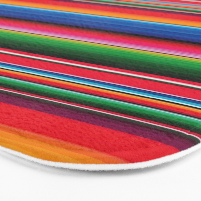 Serape Saltillo Red Bath Mat Gallery Image 3