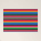 Serape Saltillo Red Welcome Mat Gallery Image 1