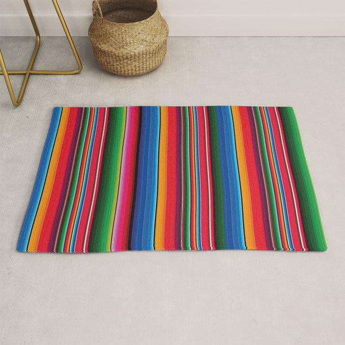 Serape Saltillo Red Rug Gallery Image 1