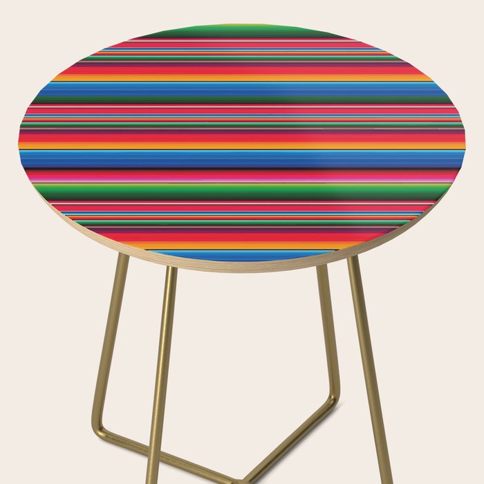 Serape Saltillo Red Side Table Gallery Image 2