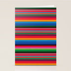 Serape Saltillo Red Stationery Card Gallery Image 2