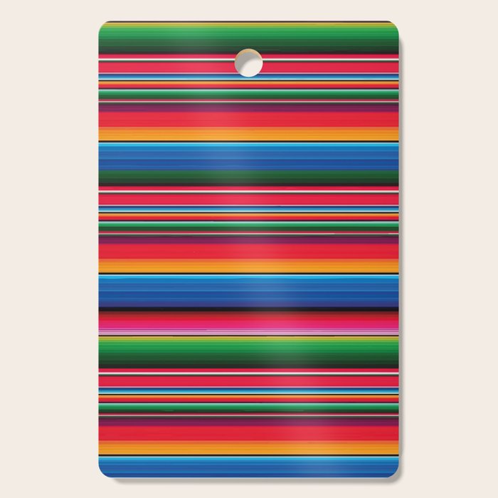 Serape Saltillo Red Cutting Board Gallery Image 1