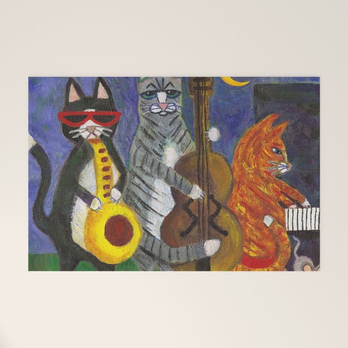 Jazz Cats Welcome Mat Gallery Image 1