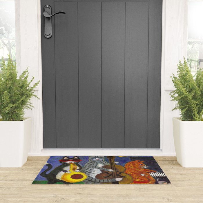 Jazz Cats Welcome Mat Gallery Image 3