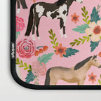 Horses floral horse breeds farm animal pets Laptop Sleeve Gallery Image 3