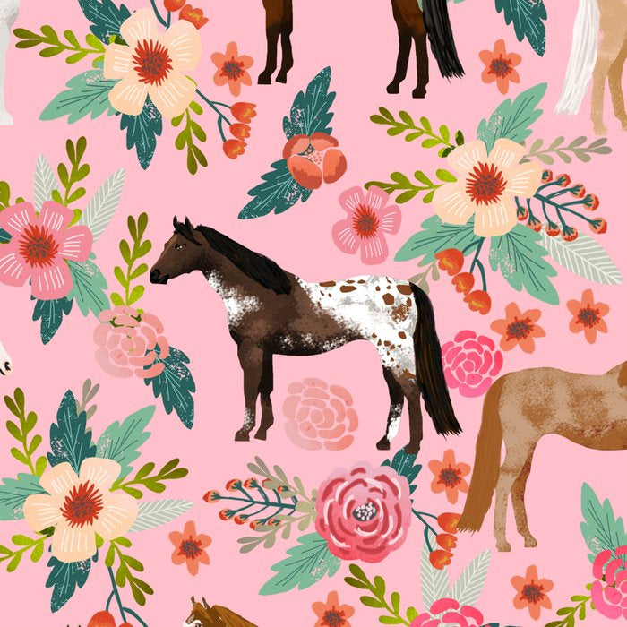 Horses floral horse breeds farm animal pets Coffee Mug Gallery Image 2