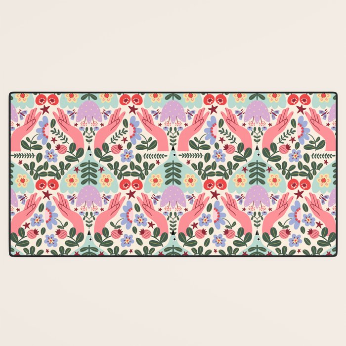 Folk Flora - Liberty Desk Mat Gallery Image 3