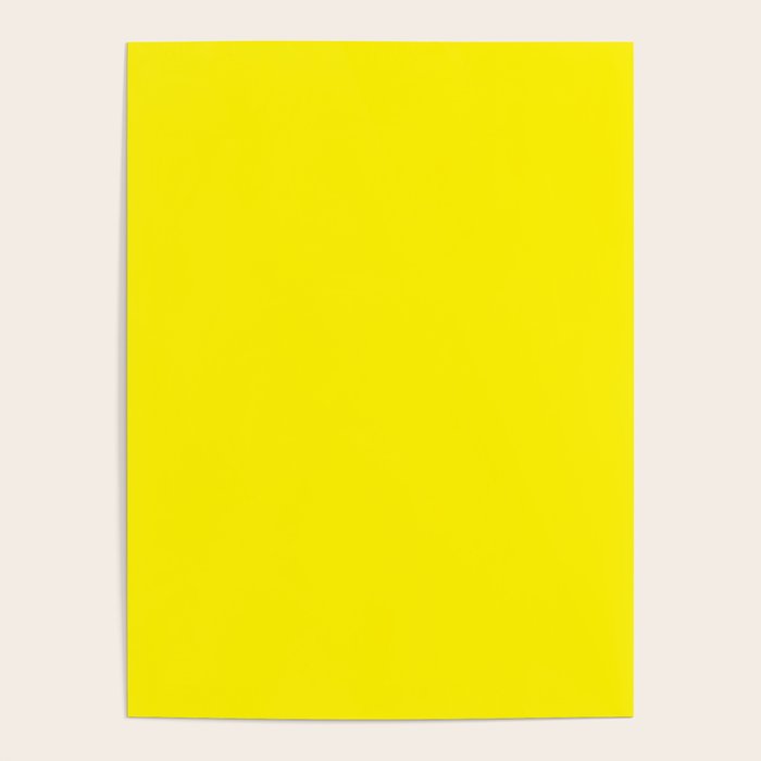 Modern abstract bright yellow neon color Poster Gallery Image 4