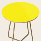 Modern abstract bright yellow neon color Side Table Gallery Image 2