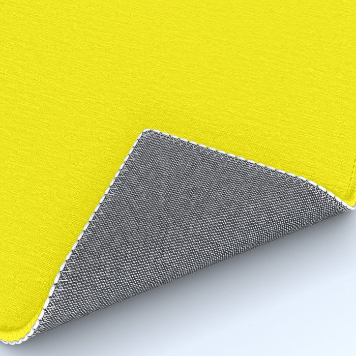 Modern abstract bright yellow neon color Rug Gallery Image 4