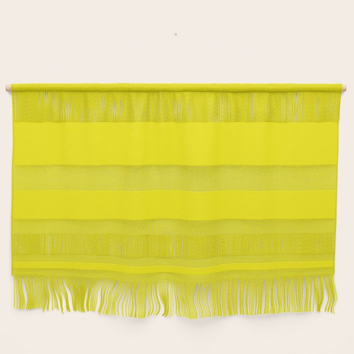 Modern abstract bright yellow neon color Wall Hanging Gallery Image 1