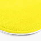 Modern abstract bright yellow neon color Bath Mat Gallery Image 3