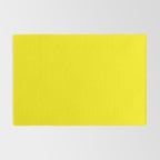 Modern abstract bright yellow neon color Rug Gallery Image 2