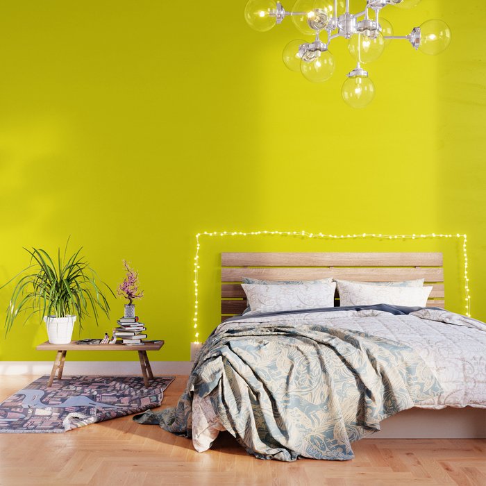 Modern abstract bright yellow neon color Wallpaper Gallery Image 3