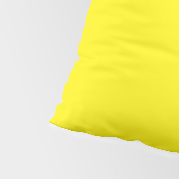 Modern abstract bright yellow neon color Pillow Sham Gallery Image 4