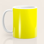 Modern abstract bright yellow neon color Coffee Mug Gallery Image 3