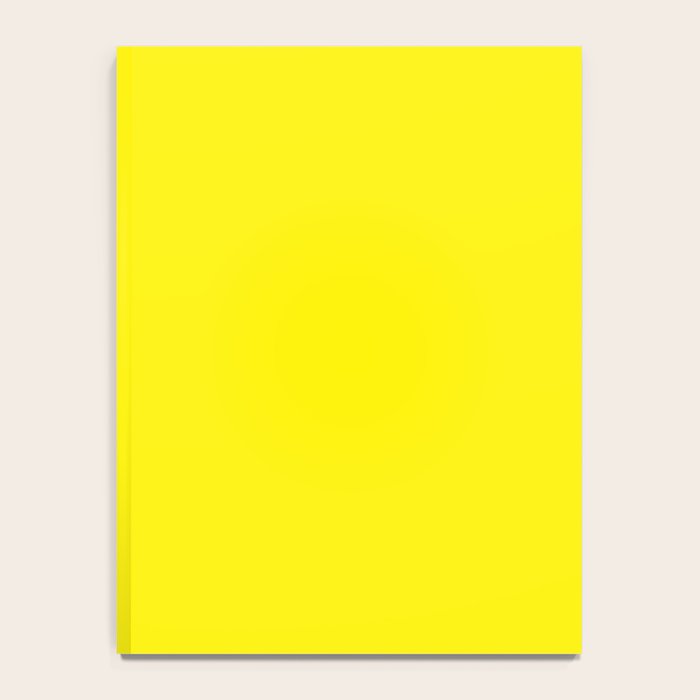 Modern abstract bright yellow neon color Notebook Gallery Image 4
