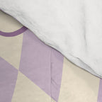 Purple Checker Flower Swirl Warp Comforter Gallery Image 4