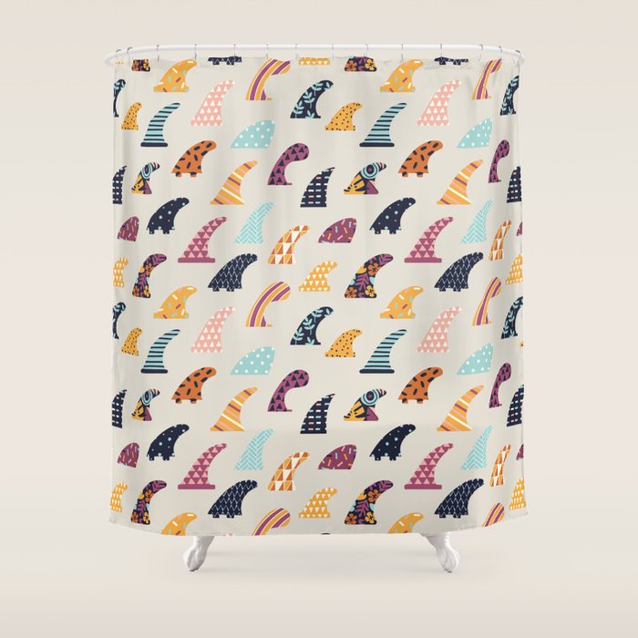 Single fin Shower Curtain Gallery Image 1