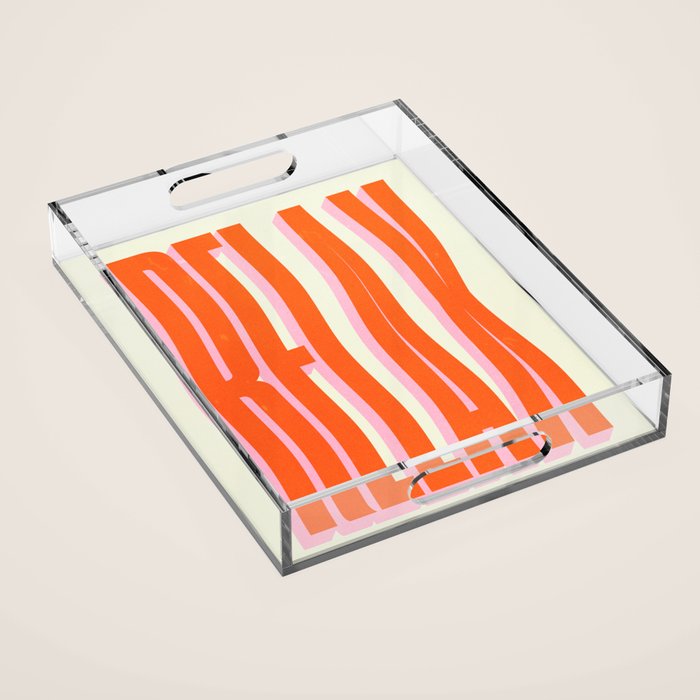 Relax: Wavy Edition Acrylic Tray Gallery Image 1
