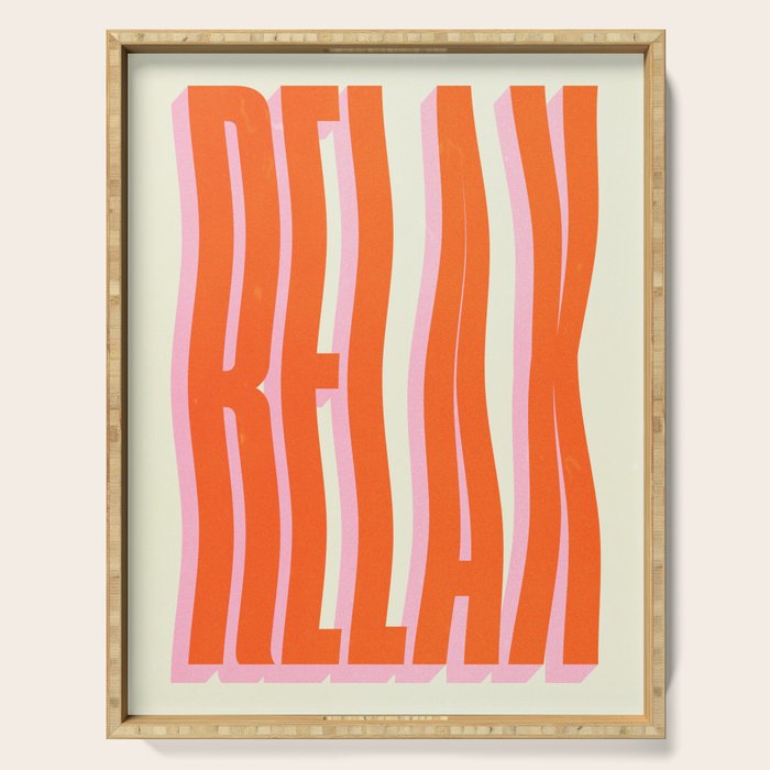 Relax: Wavy Edition Serving Tray Gallery Image 1