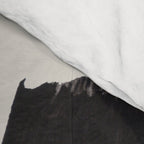 Mid Century Modern Minimalist Abstract Art Brush Strokes Black & White Ink Art Tribal Marking Comforter Gallery Image 4