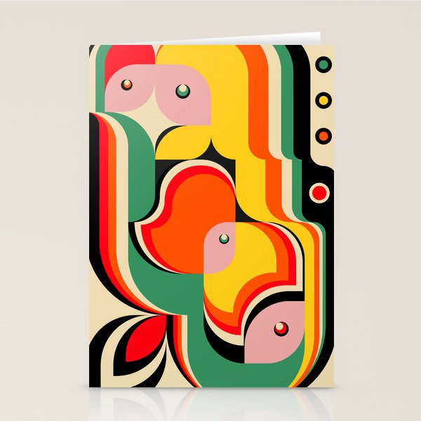 Colorful Girls Stationery Card Gallery Image 2