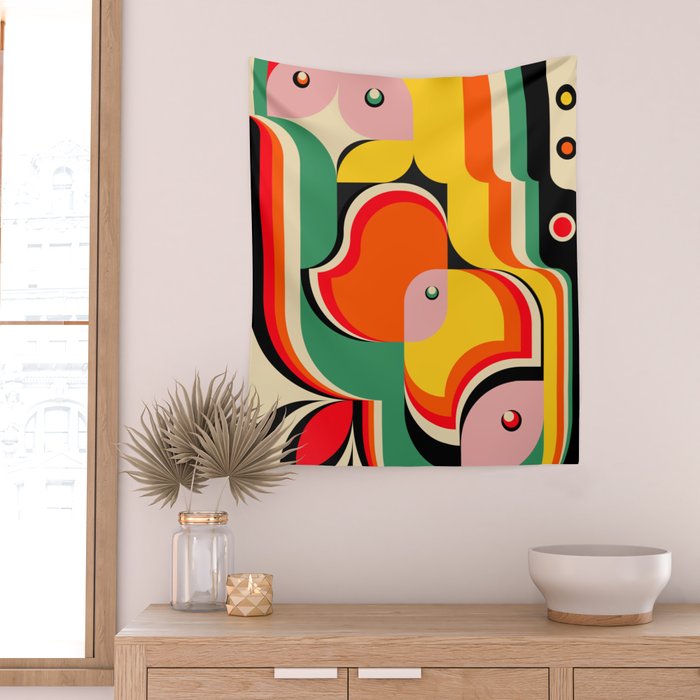 Colorful Girls Wall Tapestry Gallery Image 2