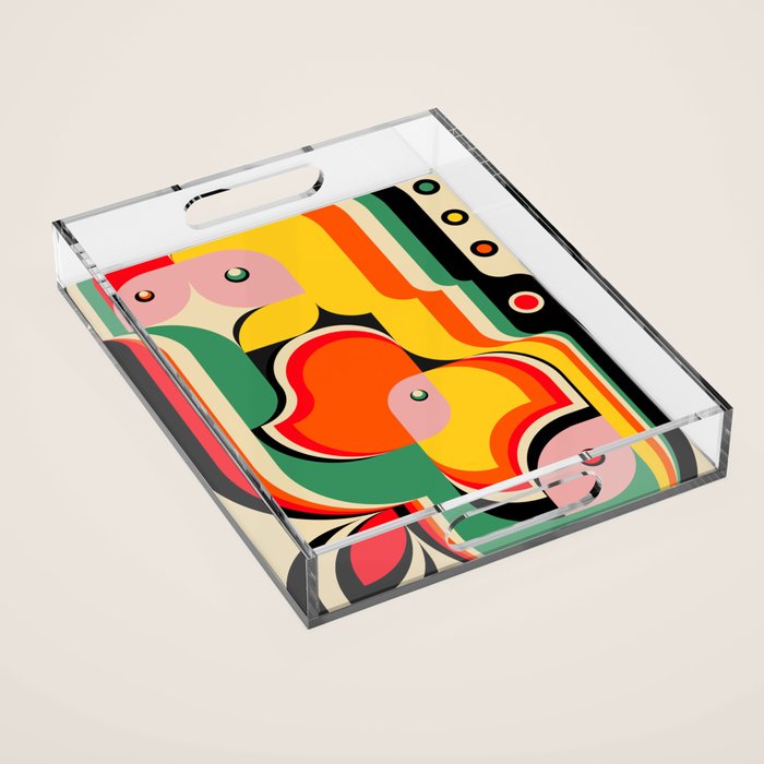 Colorful Girls Acrylic Tray Gallery Image 1