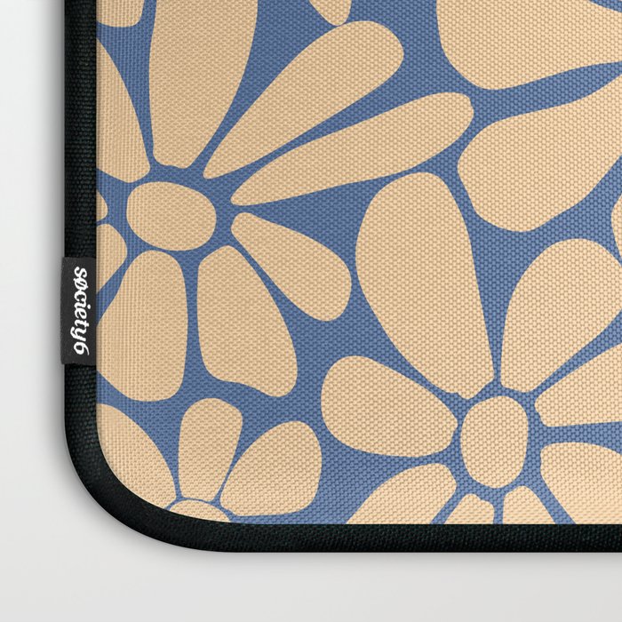 Retro Floral - Indigo  Laptop Sleeve Gallery Image 3