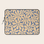 Retro Floral - Indigo  Laptop Sleeve Gallery Image 1