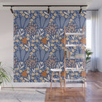 Winter Flower Field - Muted Colors Wall Mural Gallery Image 1