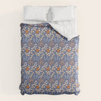 Winter Flower Field - Muted Colors Duvet Cover Gallery Image 6