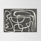 Modern Minimalist One Line Art 1 Rug Gallery Image 2