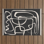 Modern Minimalist One Line Art 1 Outdoor Rug Gallery Image 1