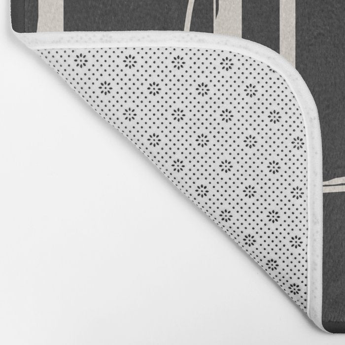 Modern Minimalist One Line Art 1 Bath Mat Gallery Image 2
